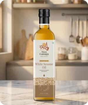 Wood Pressed White Sesame Oil